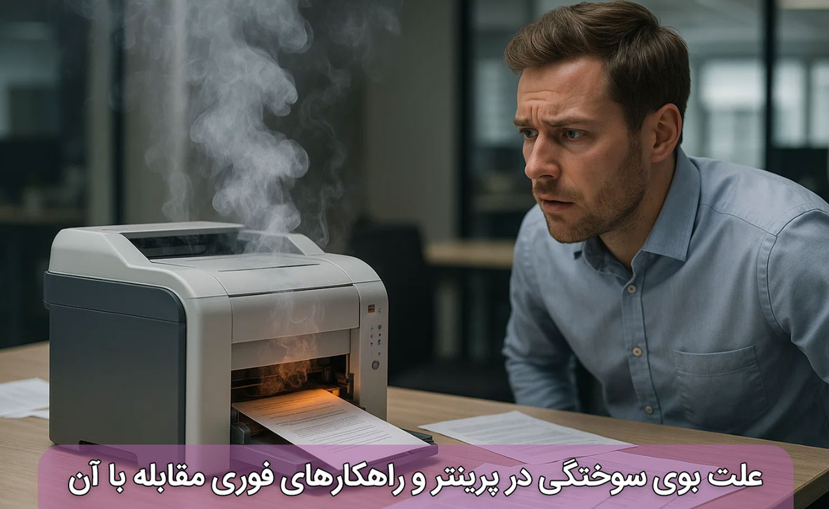 علت بوی سوختگی در پرینتر و راهکارهای فوری مقابله با آن