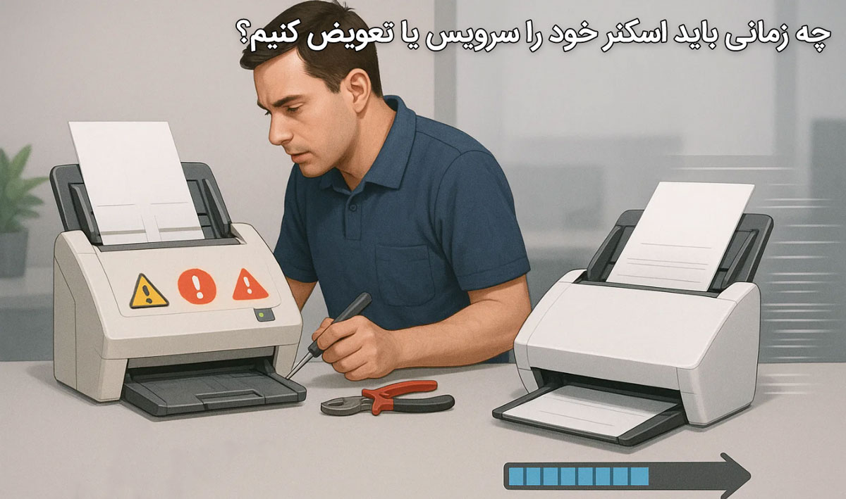چه زمانی باید اسکنر خود را سرویس یا تعویض کنیم؟