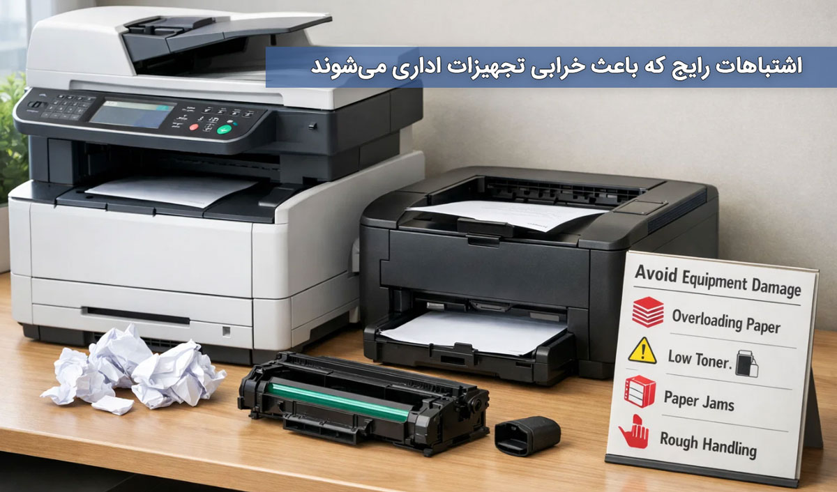 اشتباهات رایج که باعث خرابی تجهیزات اداری می‌شوند