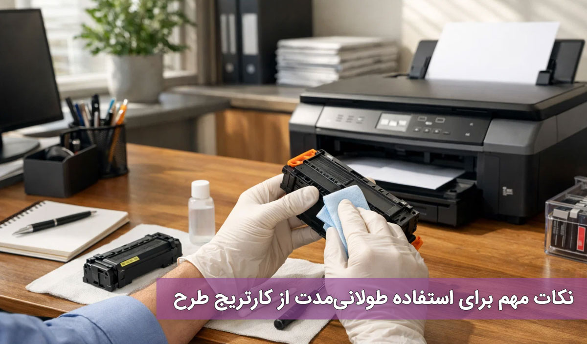 نکات مهم برای استفاده طولانیمدت از کارتریج طرح