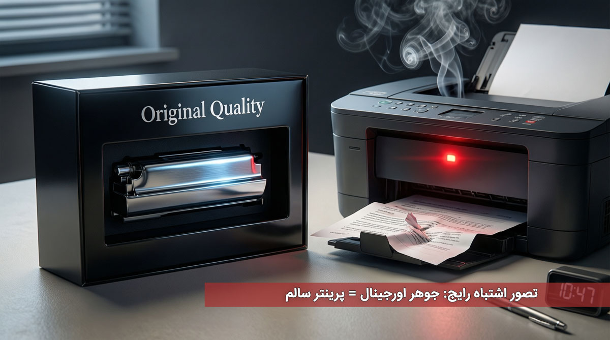 تصور اشتباه رایج: جوهر اورجینال = پرینتر سالم