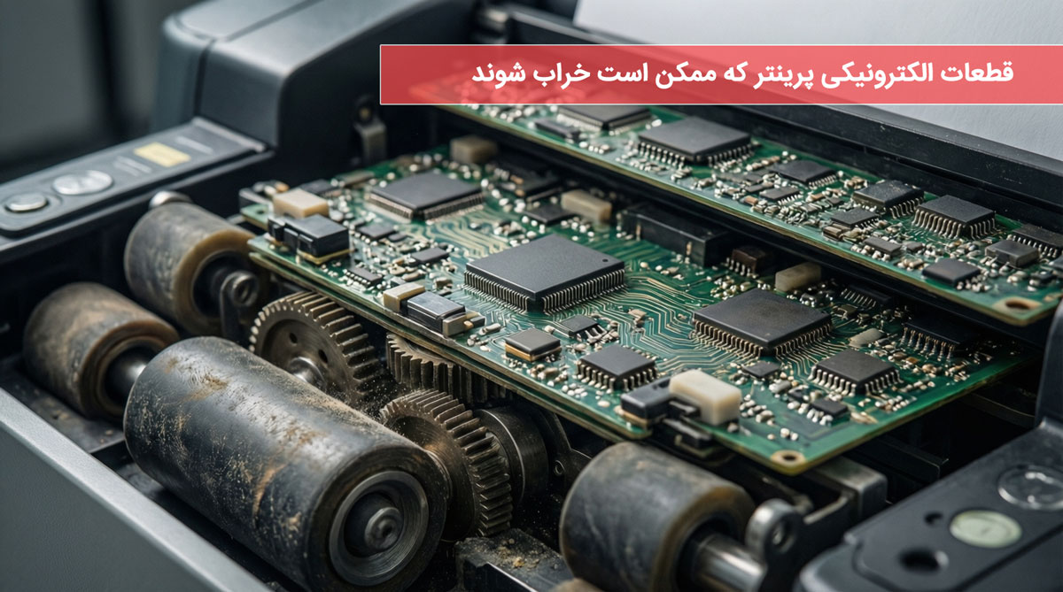 قطعات الکترونیکی پرینتر که ممکن است خراب شوند