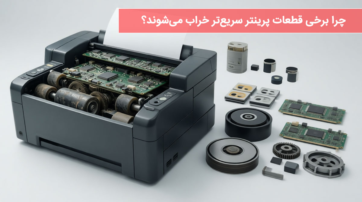 چرا برخی قطعات پرینتر سریعتر خراب میشوند؟