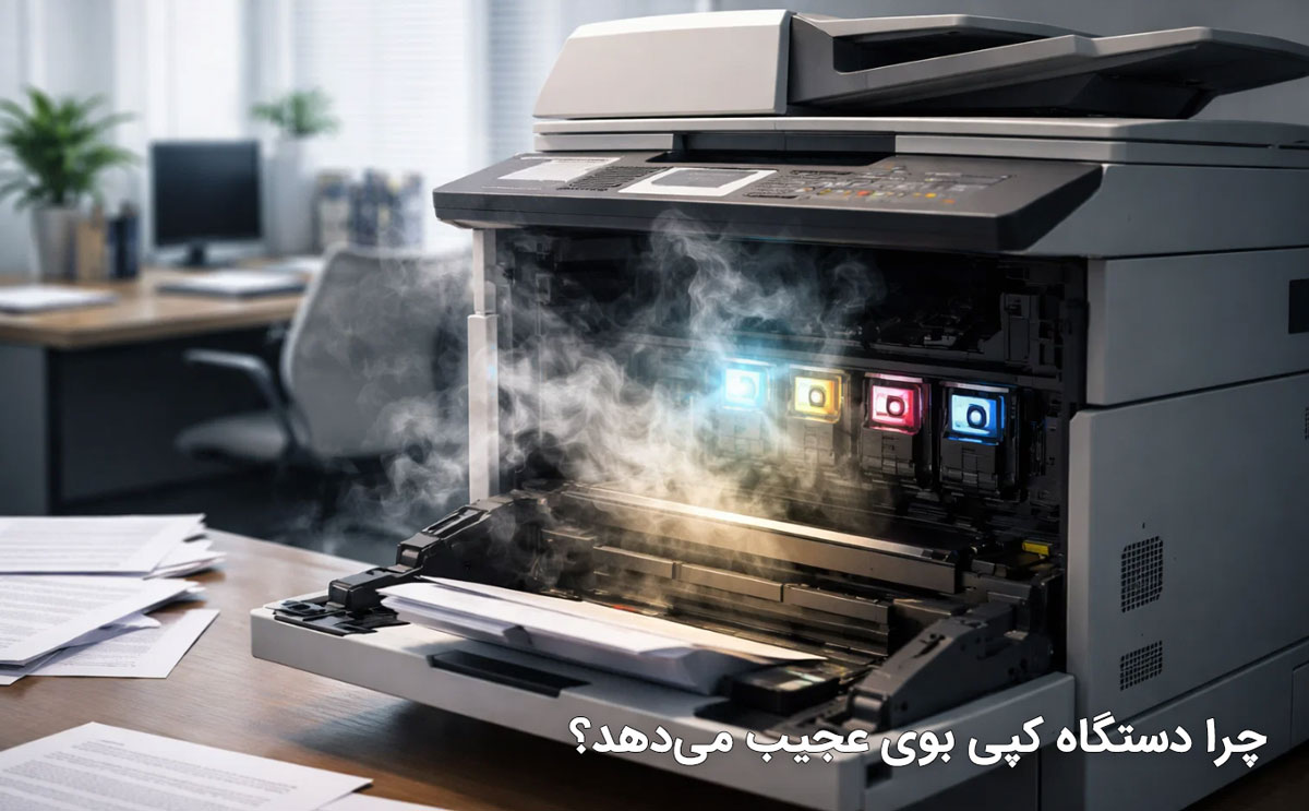 چرا دستگاه کپی بوی عجیب میدهد؟