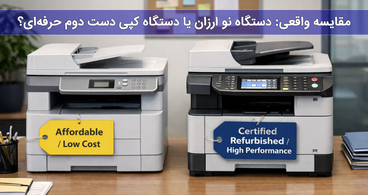 مقایسه واقعی: دستگاه نو ارزان یا دستگاه کپی دست دوم حرفه‌ای؟