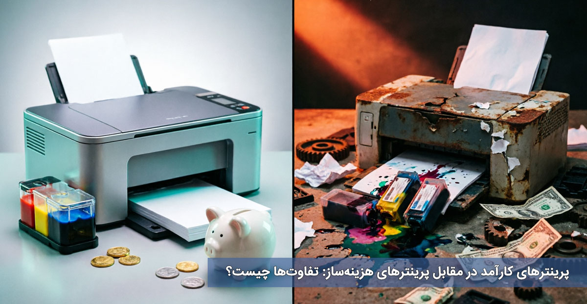 پرینترهای کارآمد در مقابل پرینترهای هزینه‌ساز: تفاوت‌ها چیست؟