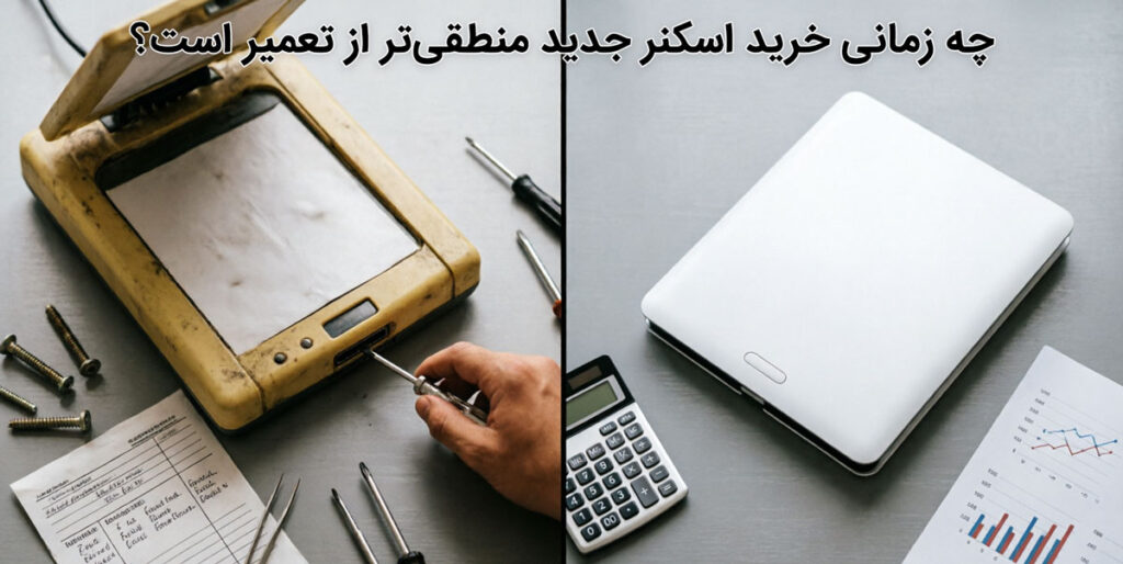 چه زمانی خرید اسکنر جدید منطقی‌تر از تعمیر است؟