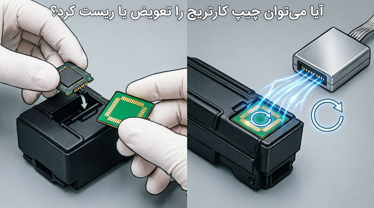  آیا می‌توان چیپ کارتریج را تعویض یا ریست کرد؟