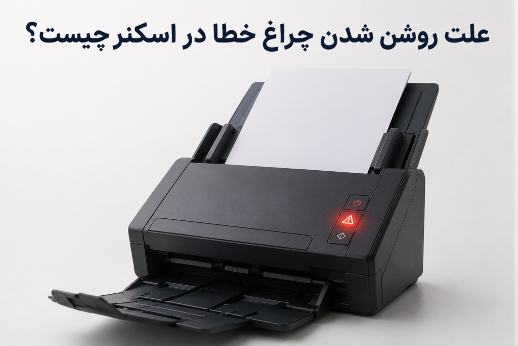 علت روشن شدن چراغ خطا در اسکنر چیست؟