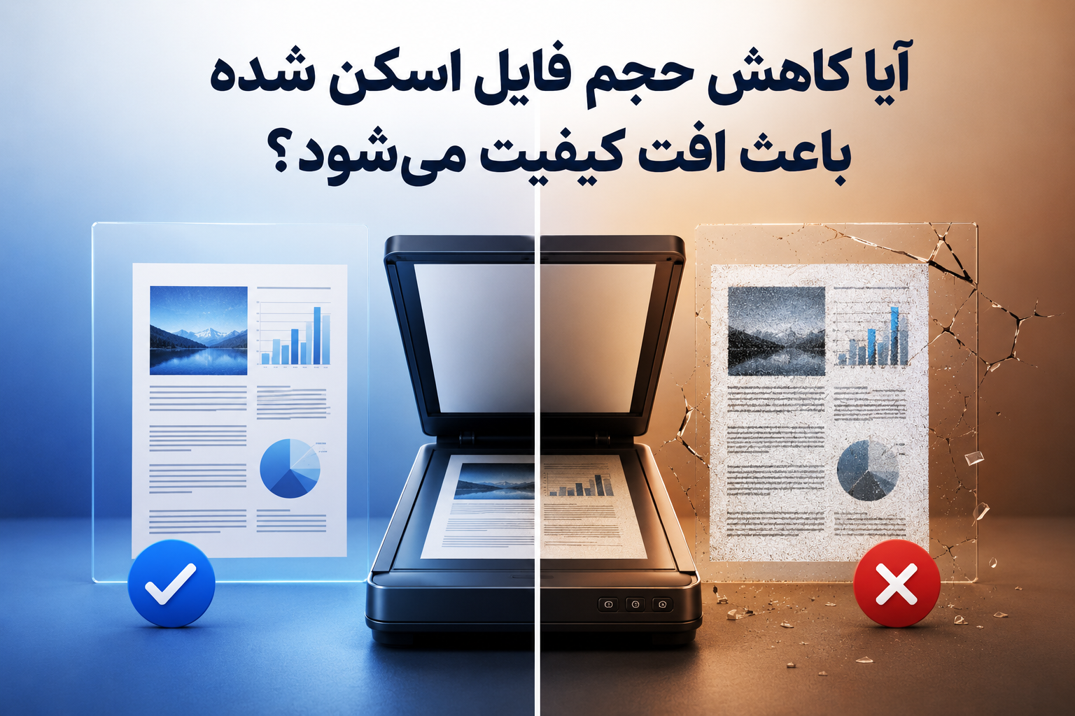 آیا کاهش حجم فایل اسکن شده باعث افت کیفیت می‌شود؟