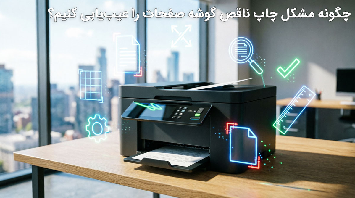  چگونه مشکل چاپ ناقص گوشه صفحات را عیب‌یابی کنیم؟
