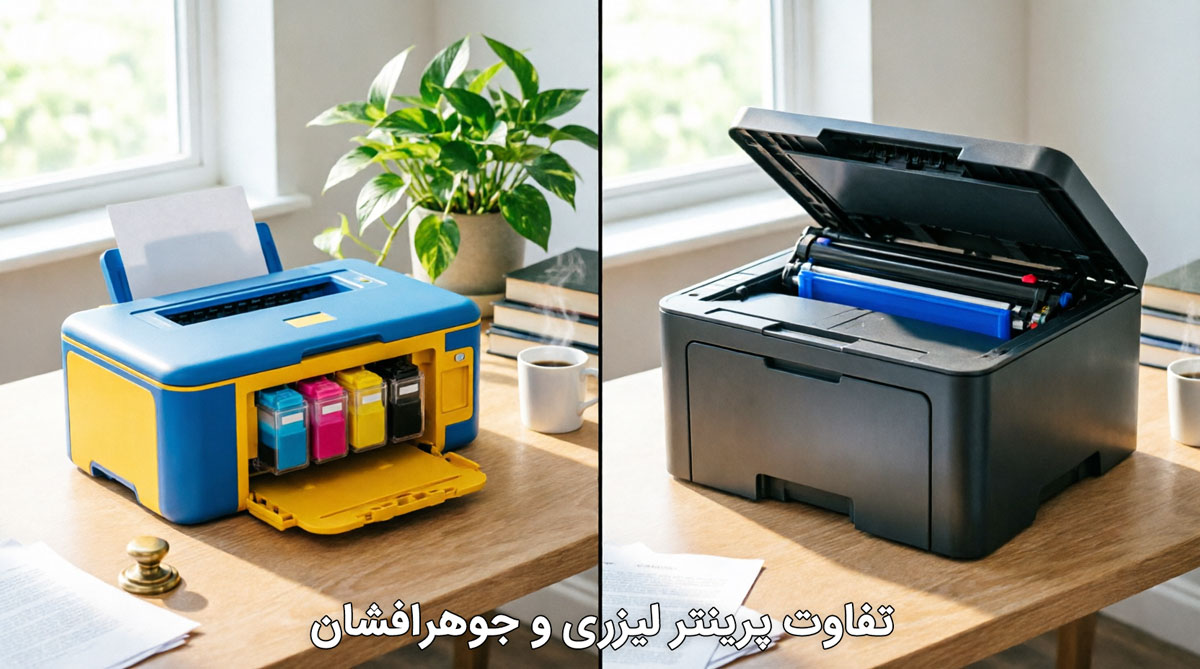 تفاوت پرینتر لیزری و جوهرافشان