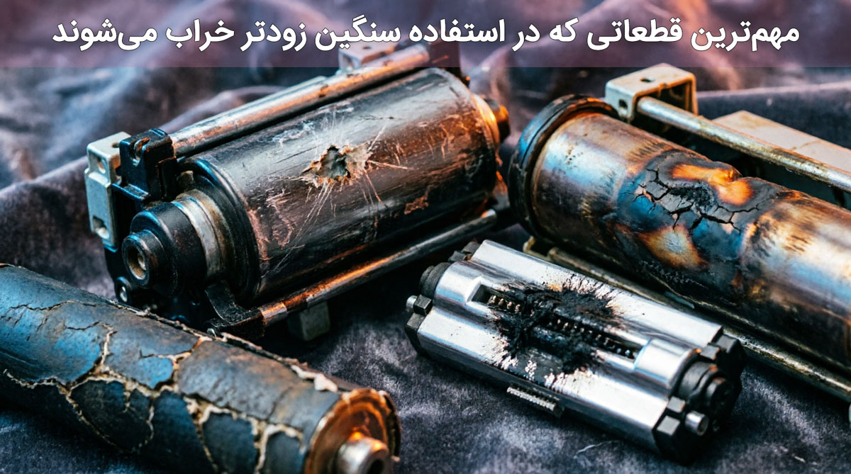 مهم‌ترین قطعاتی که در استفاده سنگین زودتر خراب می‌شوند