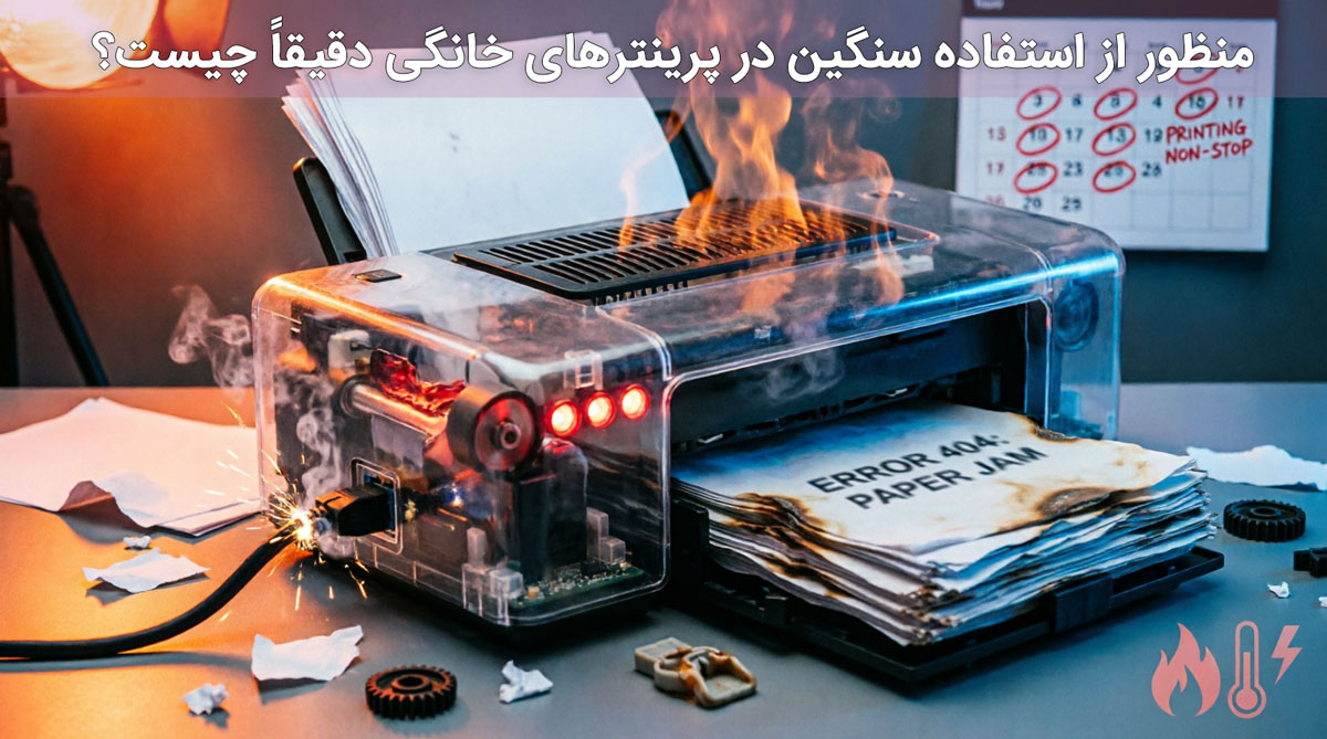 منظور از استفاده سنگین در پرینترهای خانگی دقیقاً چیست؟