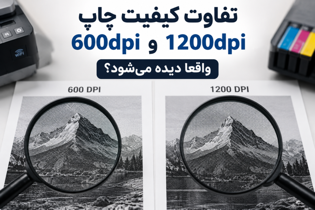 تفاوت کیفیت چاپ 600dpi و 1200dpi واقعا دیده می‌شود؟