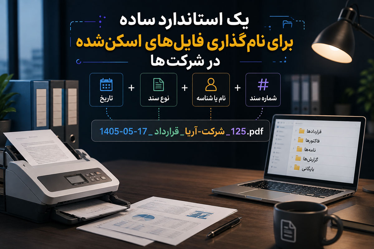 یک استاندارد ساده برای نامگذاری فایلهای اسکنشده در شرکتها