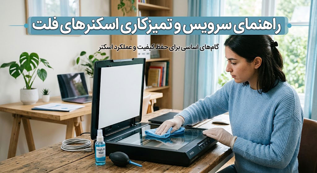 راهنمای سرویس و تمیزکاری اسکنرهای فلت