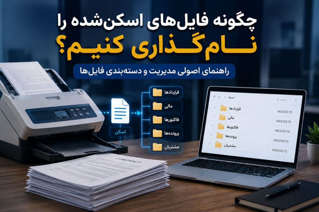 چگونه فایل‌های اسکن‌شده را نام‌گذاری کنیم؟ راهنمای اصولی مدیریت و دسته‌بندی فایل‌ها
