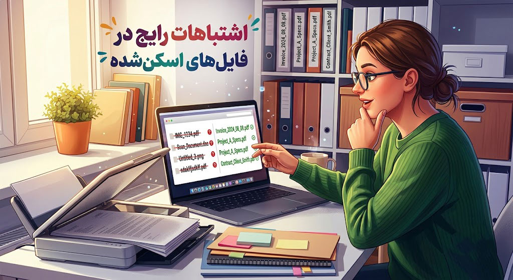 چه اشتباهاتی هنگام نامگذاری فایلهای اسکنشده رایج است؟