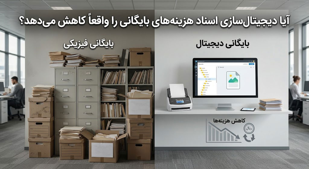 آیا دیجیتال‌سازی اسناد هزینه‌های بایگانی را واقعاً کاهش می‌دهد؟