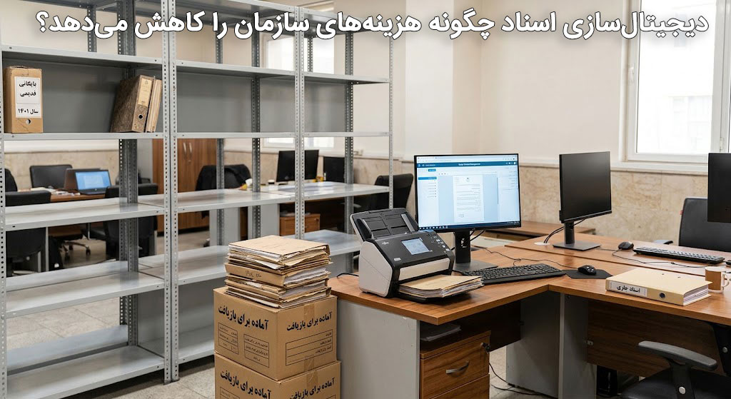 دیجیتال‌سازی اسناد چگونه هزینه‌های سازمان را کاهش می‌دهد؟